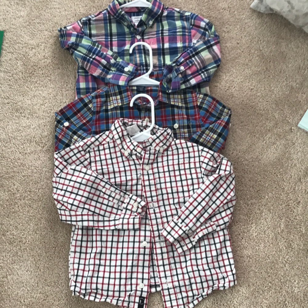 Set of button down shirts